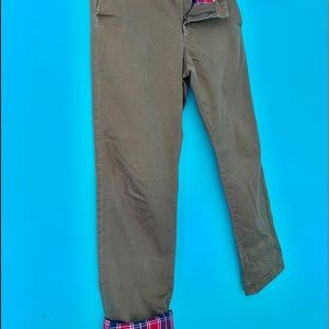 j crew factory flannel lined pants